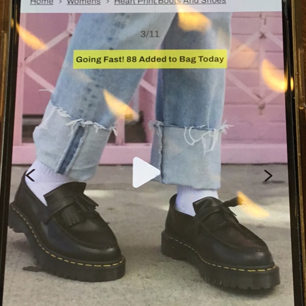 Dr. Martens Black Tassel Vegan Loafers